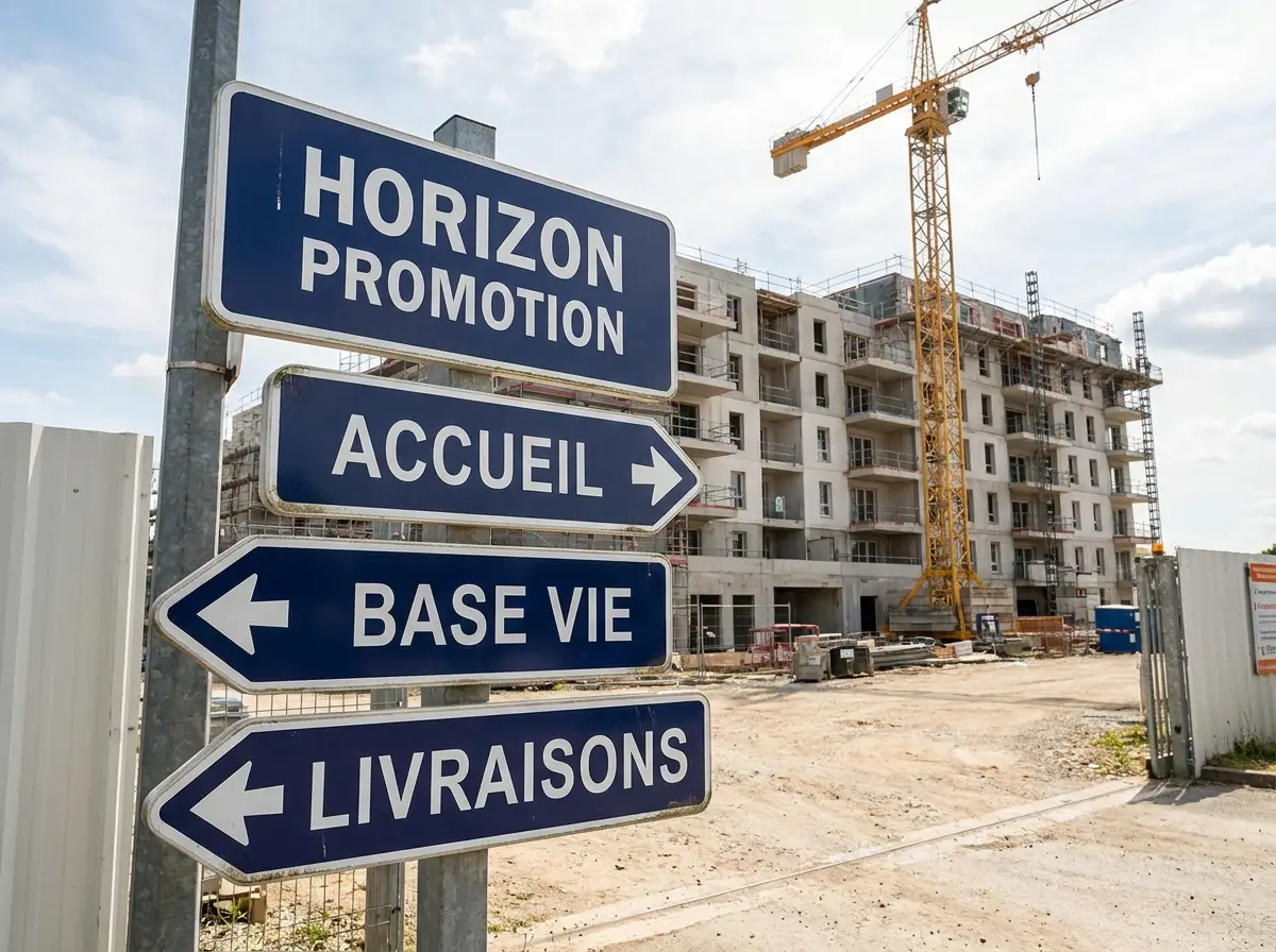 Signalétique directionnelle de chantier - Smart Panneau